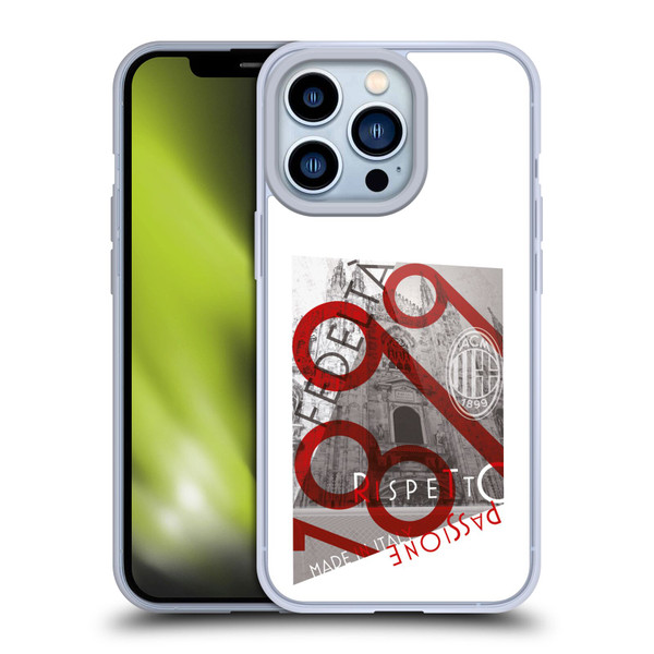 AC Milan Adults Passion Soft Gel Case for Apple iPhone 13 Pro