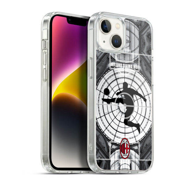 AC Milan Adults Milano Siamo Noi Soft Gel Case for Apple iPhone 14 Plus & MagSafe