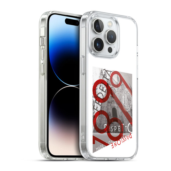 AC Milan Adults Passion Soft Gel Case for Apple iPhone 14 Pro & MagSafe