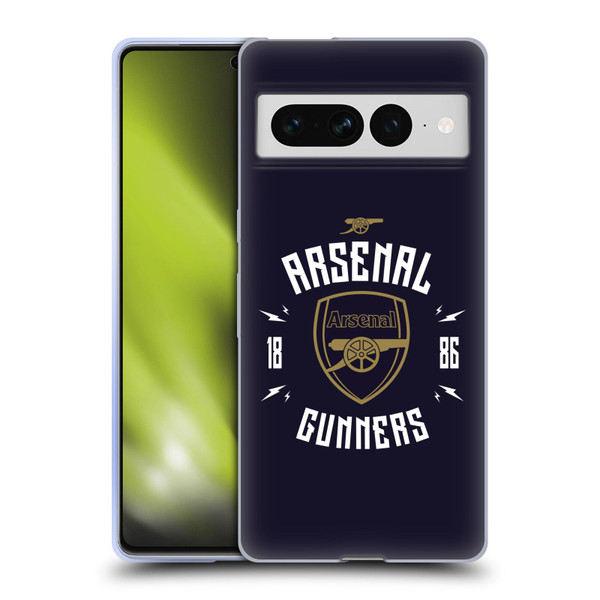Arsenal FC Typography  Gunners Soft Gel Case for Google Pixel 7 Pro