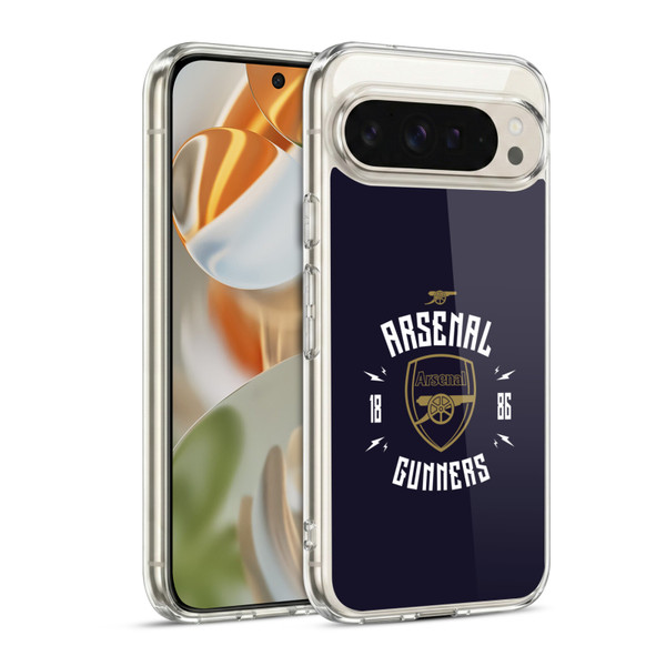 Arsenal FC Typography  Gunners Soft Gel Case for Google Pixel 9 / Pixel 9 Pro