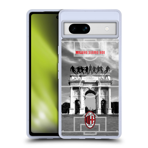 AC Milan Adults Milano Siamo Noi 2 Soft Gel Case for Google Pixel 7a