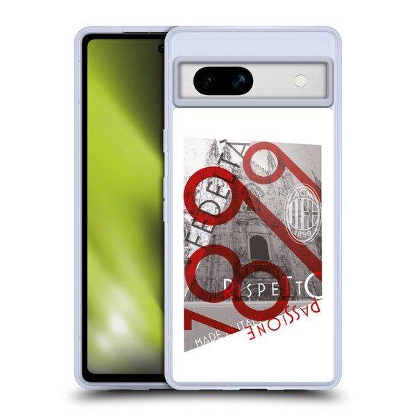 AC Milan Adults Passion Soft Gel Case for Google Pixel 7a