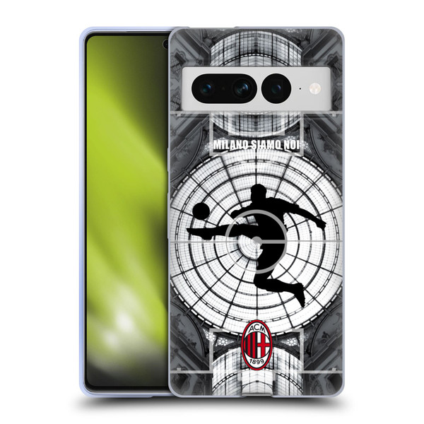 AC Milan Adults Milano Siamo Noi Soft Gel Case for Google Pixel 7 Pro