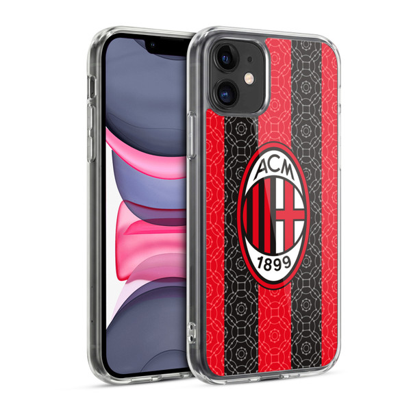 AC Milan 2020/21 Crest Kit Home Soft Gel Case for Apple iPhone 11