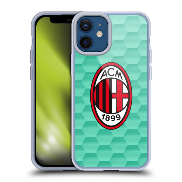 AC Milan 2020/21 Crest Kit Home Goalkeeper Soft Gel Case for Apple iPhone 12 Mini