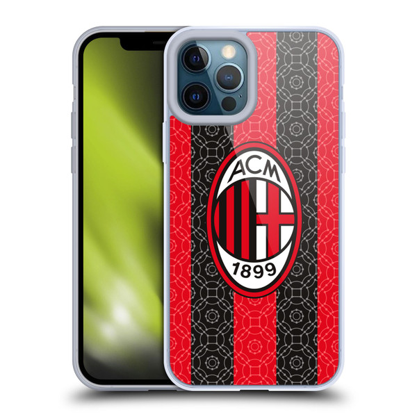 AC Milan 2020/21 Crest Kit Home Soft Gel Case for Apple iPhone 12 Pro Max