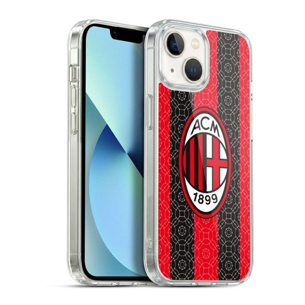 AC Milan 2020/21 Crest Kit Home Soft Gel Case for Apple iPhone 13