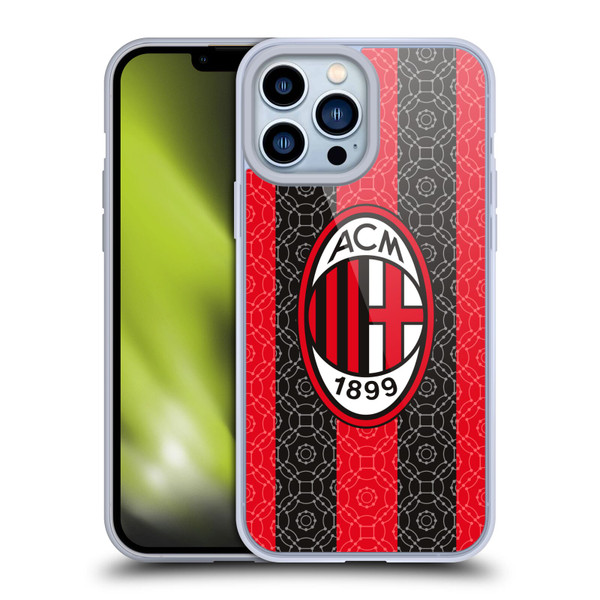 AC Milan 2020/21 Crest Kit Home Soft Gel Case for Apple iPhone 13 Pro Max