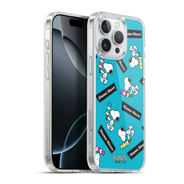 Custom Customised Personalised Peanuts Art Snoopy Soft Gel Case for Apple iPhone 16 Pro Max & MagSafe