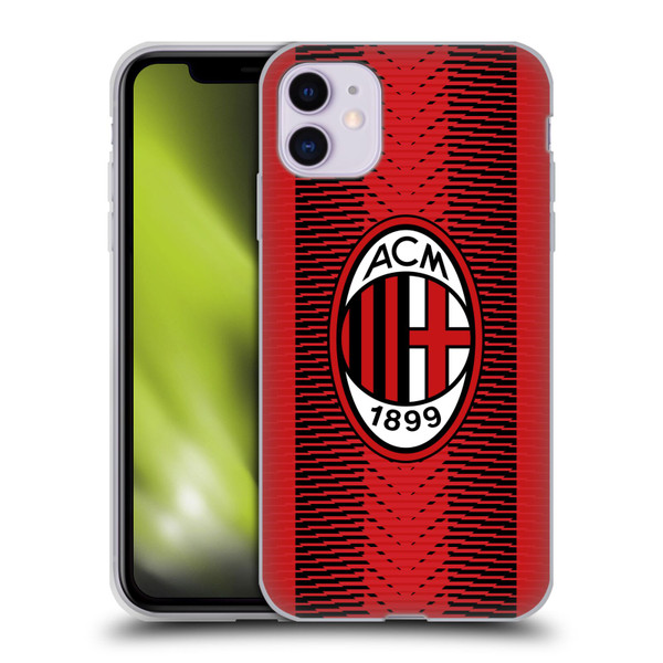 AC Milan 2023/24 Crest Kit Home Soft Gel Case for Apple iPhone 11