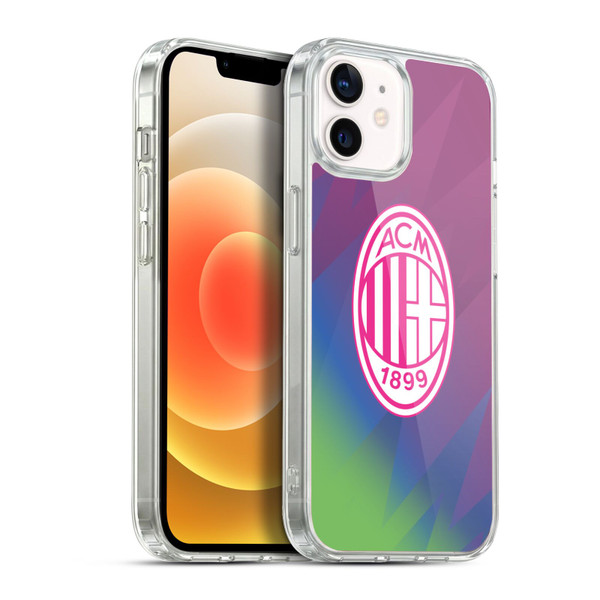 AC Milan 2023/24 Crest Kit Third Soft Gel Case for Apple iPhone 12 / iPhone 12 Pro & MagSafe