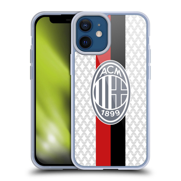 AC Milan 2023/24 Crest Kit Away Soft Gel Case for Apple iPhone 12 Mini