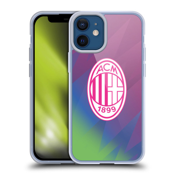 AC Milan 2023/24 Crest Kit Third Soft Gel Case for Apple iPhone 12 Mini