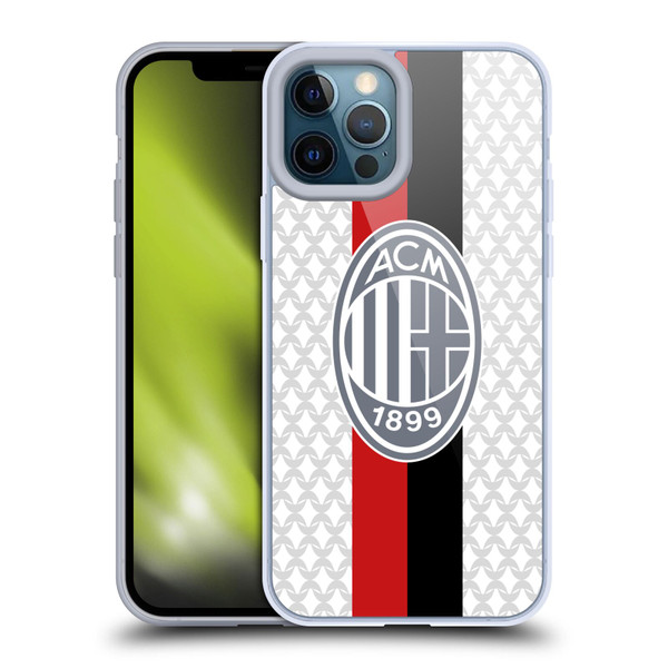 AC Milan 2023/24 Crest Kit Away Soft Gel Case for Apple iPhone 12 Pro Max
