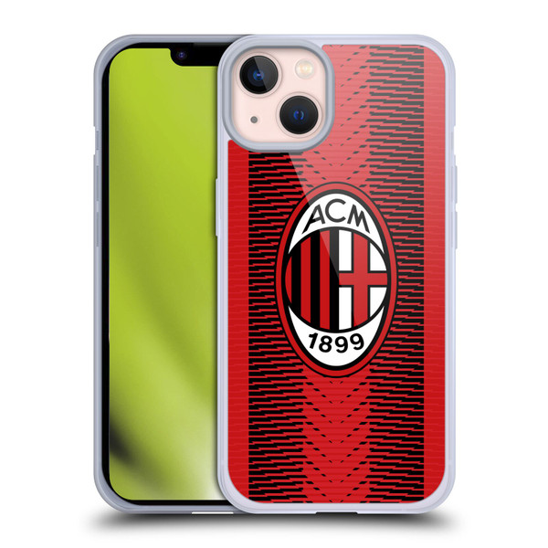 AC Milan 2023/24 Crest Kit Home Soft Gel Case for Apple iPhone 13