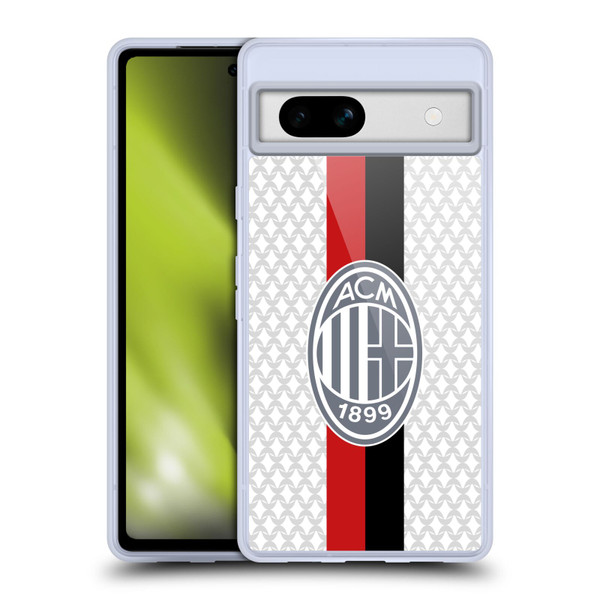 AC Milan 2023/24 Crest Kit Away Soft Gel Case for Google Pixel 7a
