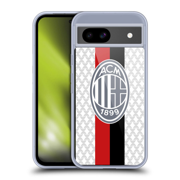 AC Milan 2023/24 Crest Kit Away Soft Gel Case for Google Pixel 8a