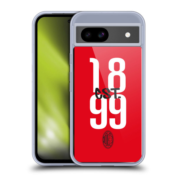 AC Milan Graphics Est. 1899 Soft Gel Case for Google Pixel 8a