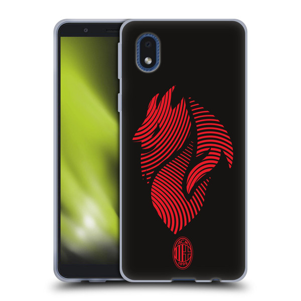 AC Milan Graphics Logo Soft Gel Case for Samsung Galaxy A01 Core (2020)