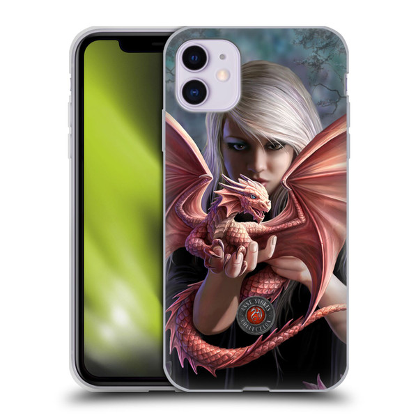 Anne Stokes Dragon Friendship Dragonkin Soft Gel Case for Apple iPhone 11