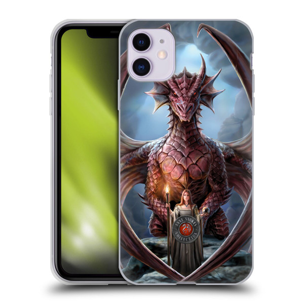 Anne Stokes Dragon Friendship Guardian Soft Gel Case for Apple iPhone 11