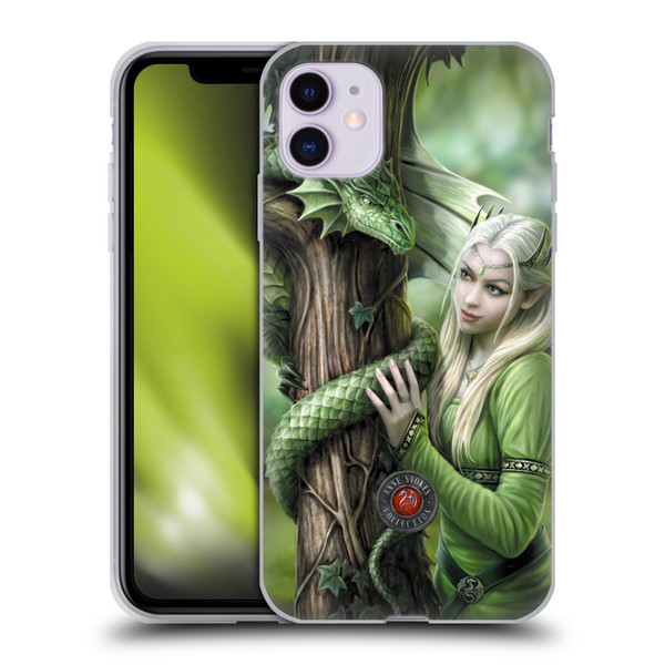Anne Stokes Dragon Friendship Kindred Spirits Soft Gel Case for Apple iPhone 11