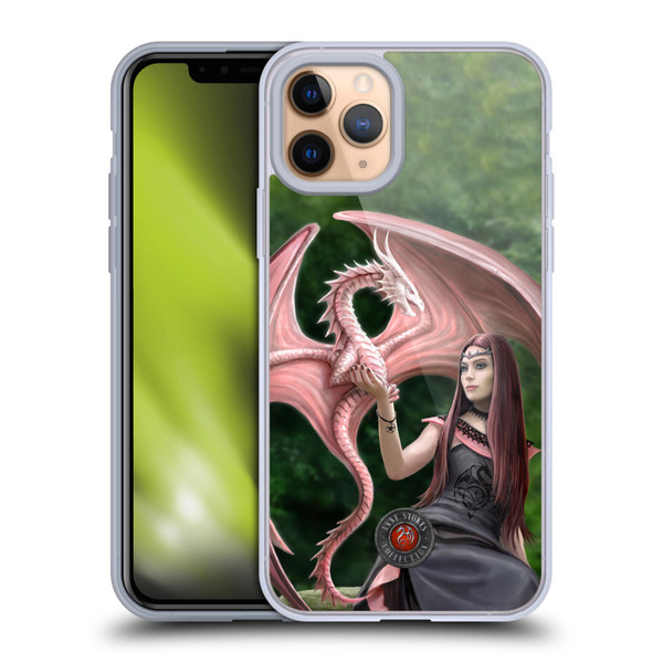 Anne Stokes Dragon Friendship Elegant Soft Gel Case for Apple iPhone 11 Pro