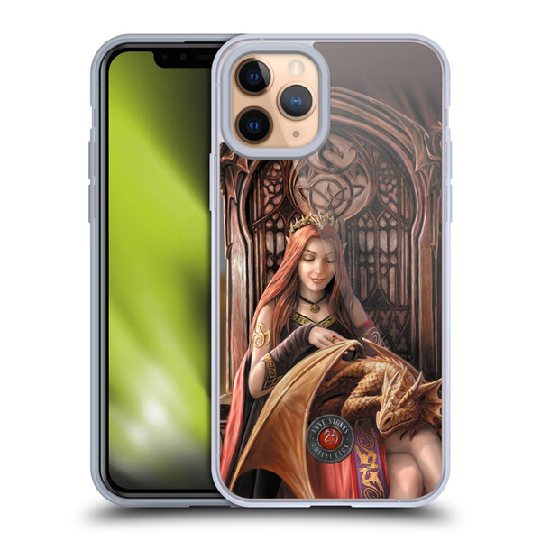 Anne Stokes Dragon Friendship Forever Soft Gel Case for Apple iPhone 11 Pro