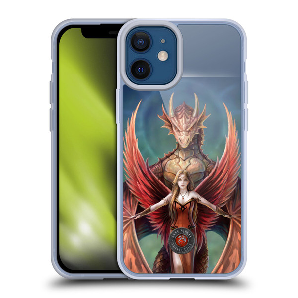 Anne Stokes Dragon Friendship Copperwings Soft Gel Case for Apple iPhone 12 Mini