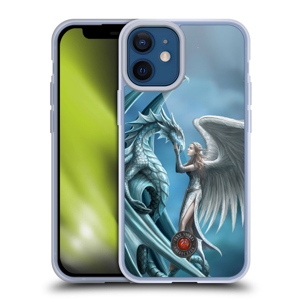 Anne Stokes Dragon Friendship Silverback Soft Gel Case for Apple iPhone 12 Mini