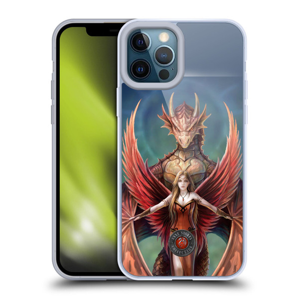 Anne Stokes Dragon Friendship Copperwings Soft Gel Case for Apple iPhone 12 Pro Max