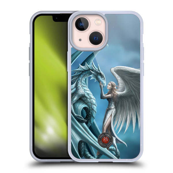 Anne Stokes Dragon Friendship Silverback Soft Gel Case for Apple iPhone 13 Mini