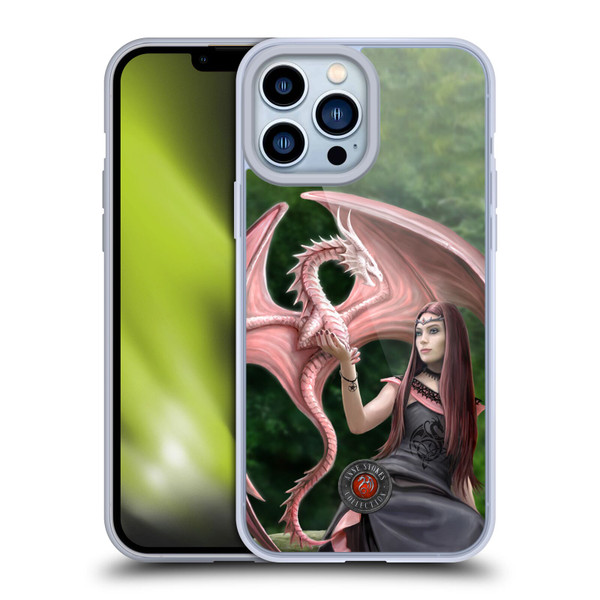 Anne Stokes Dragon Friendship Elegant Soft Gel Case for Apple iPhone 13 Pro Max