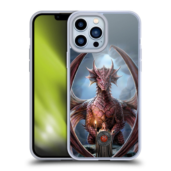 Anne Stokes Dragon Friendship Guardian Soft Gel Case for Apple iPhone 13 Pro Max