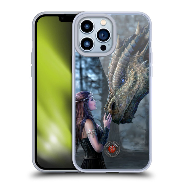 Anne Stokes Dragon Friendship Once Upon A Time Soft Gel Case for Apple iPhone 13 Pro Max