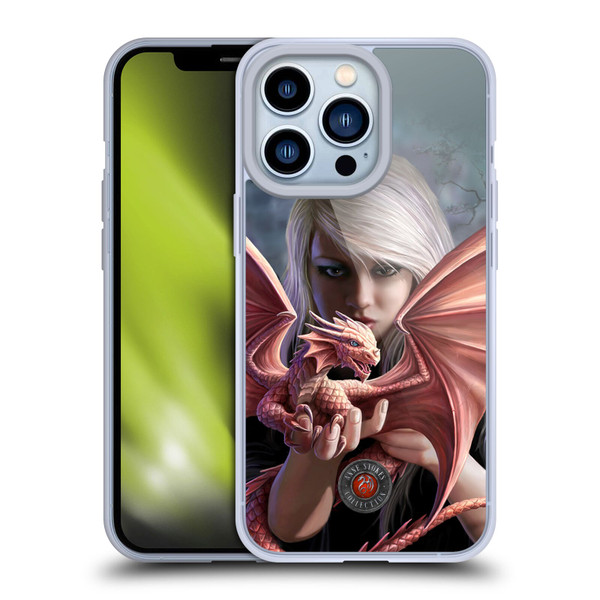 Anne Stokes Dragon Friendship Dragonkin Soft Gel Case for Apple iPhone 13 Pro