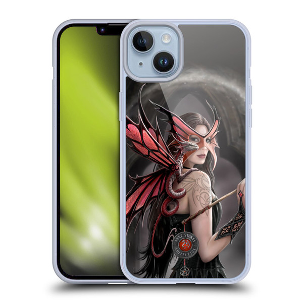 Anne Stokes Dragon Friendship Spellbound Soft Gel Case for Apple iPhone 14 Plus