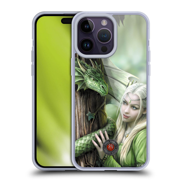 Anne Stokes Dragon Friendship Kindred Spirits Soft Gel Case for Apple iPhone 14 Pro Max