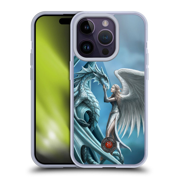 Anne Stokes Dragon Friendship Silverback Soft Gel Case for Apple iPhone 14 Pro