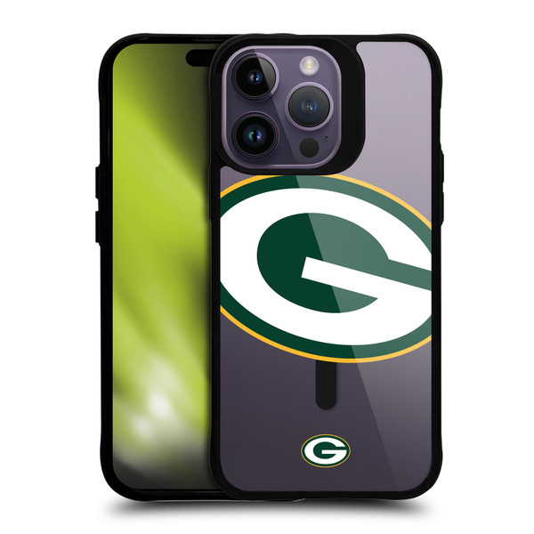 NFL Green Bay Packers Oversized BLACK SHOCKPROOF BUMPER CASE COMPATIBLE WITH Apple iPhone 14 Pro Max & MAGSAFE
