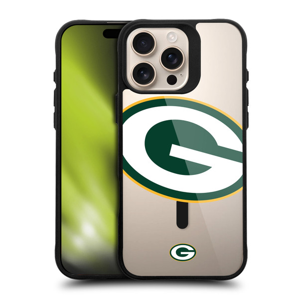 NFL Green Bay Packers Oversized BLACK SHOCKPROOF BUMPER CASE COMPATIBLE WITH Apple iPhone 16 Pro Max & MAGSAFE
