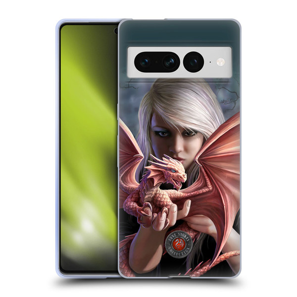 Anne Stokes Dragon Friendship Dragonkin Soft Gel Case for Google Pixel 7 Pro