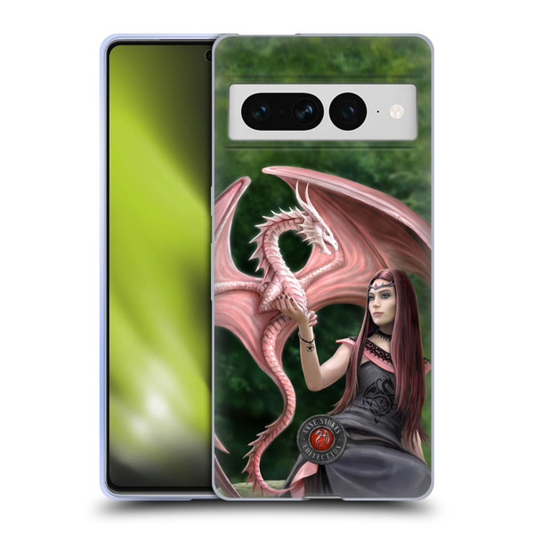 Anne Stokes Dragon Friendship Elegant Soft Gel Case for Google Pixel 7 Pro