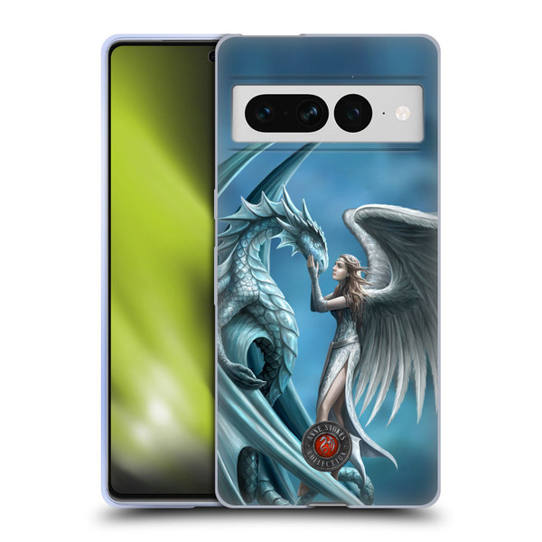 Anne Stokes Dragon Friendship Silverback Soft Gel Case for Google Pixel 7 Pro