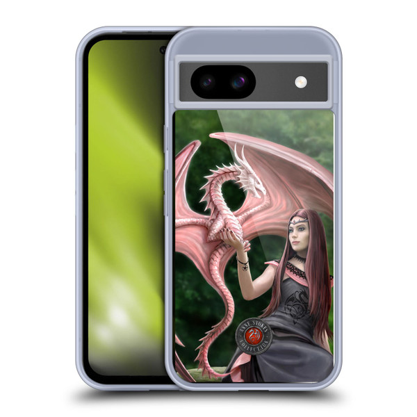 Anne Stokes Dragon Friendship Elegant Soft Gel Case for Google Pixel 8a