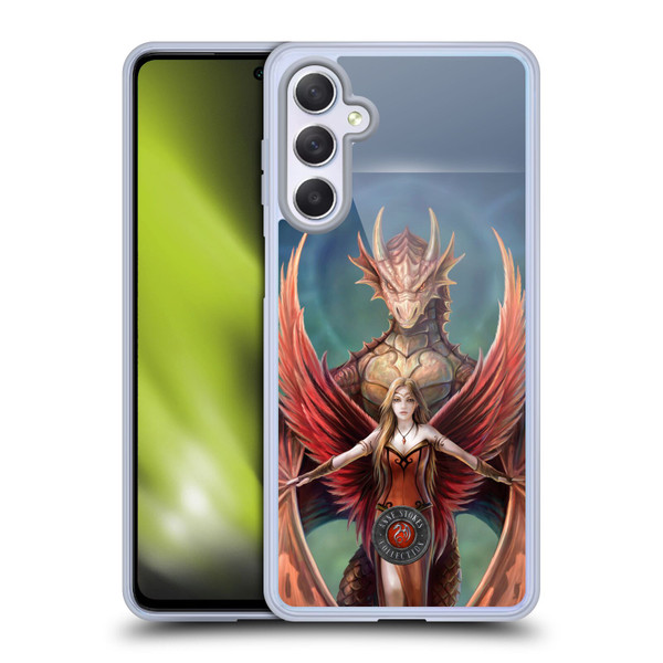 Anne Stokes Dragon Friendship Copperwings Soft Gel Case for Samsung Galaxy M54 5G