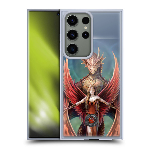 Anne Stokes Dragon Friendship Copperwings Soft Gel Case for Samsung Galaxy S23 Ultra 5G
