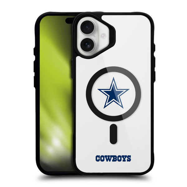 NFL Dallas Cowboys Logo BLACK SHOCKPROOF BUMPER CASE COMPATIBLE WITH Apple iPhone 16 Plus & MAGSAFE