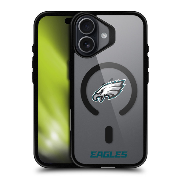 NFL Philadelphia Eagles Logo BLACK SHOCKPROOF BUMPER CASE COMPATIBLE WITH Apple iPhone 17 & MAGSAFE